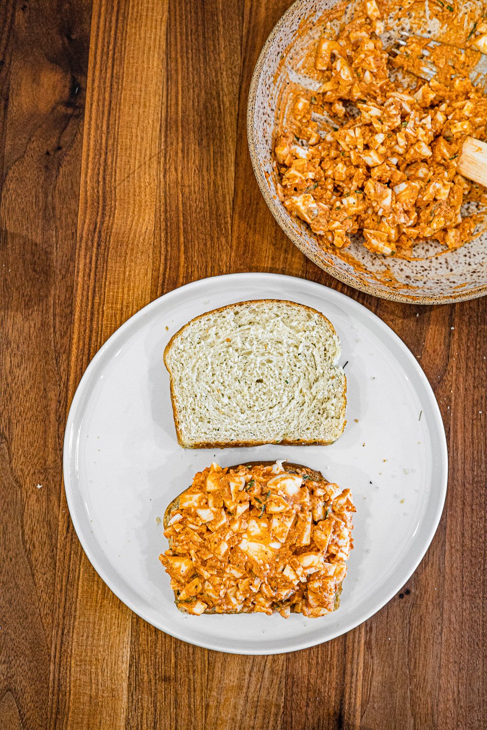 Egg Salad on Sandwich bread