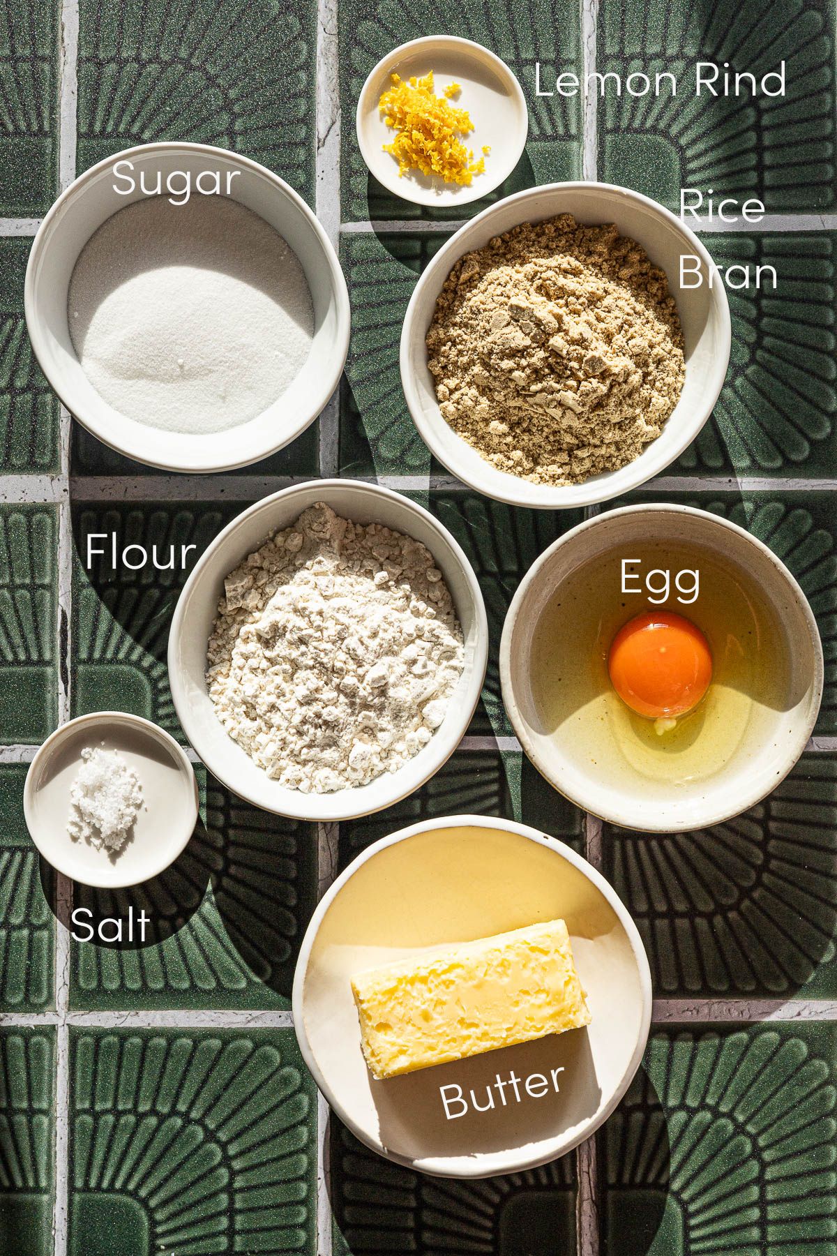 Ingredients for Darak Cookies