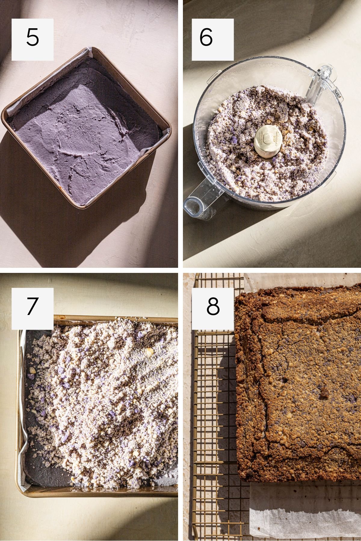 How to make Ube Pili Polvoron Streusel