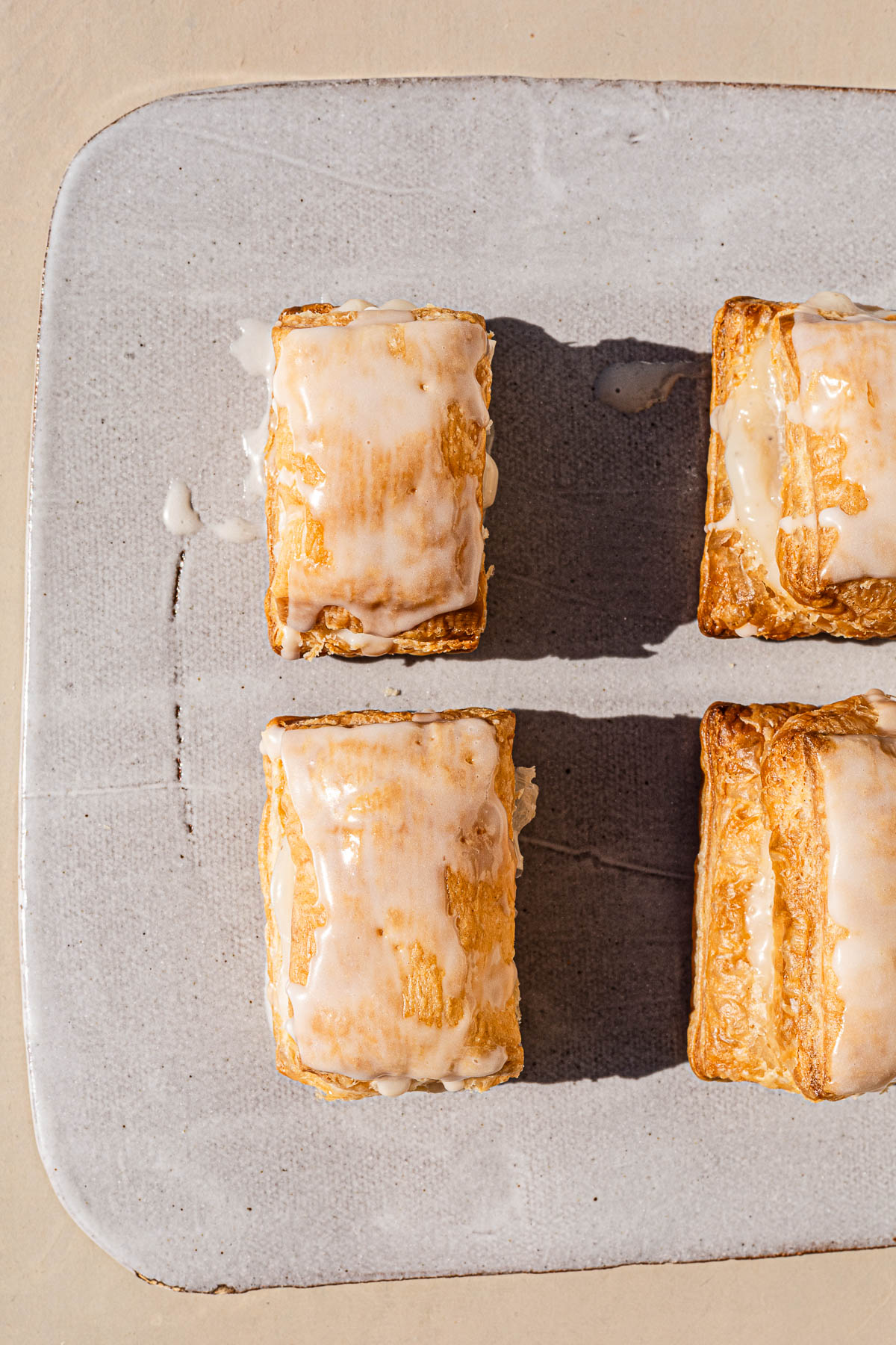 Napoleones on a serving platter