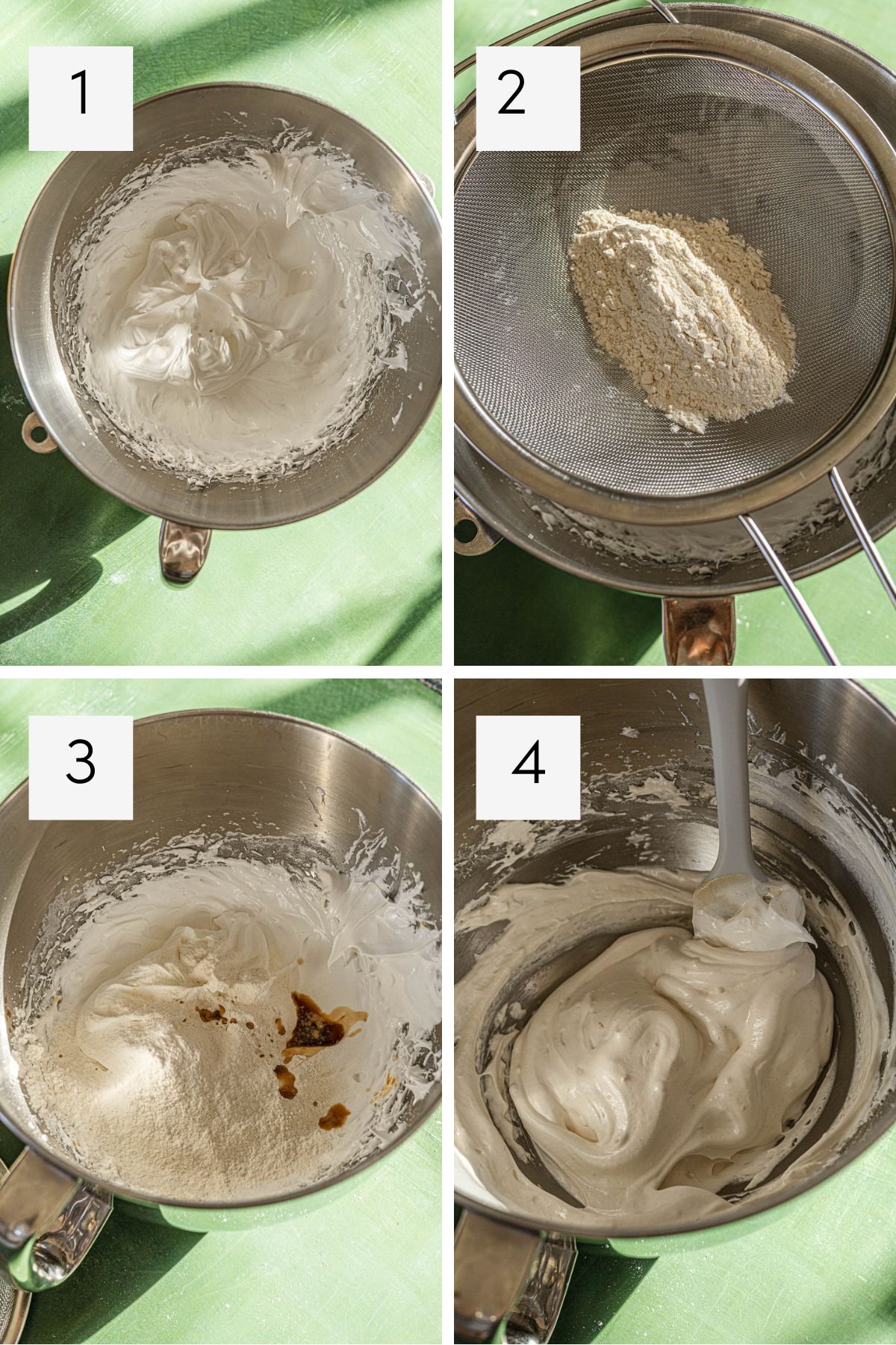 Step by step instructions on how to make Filipino Meringue Cookies