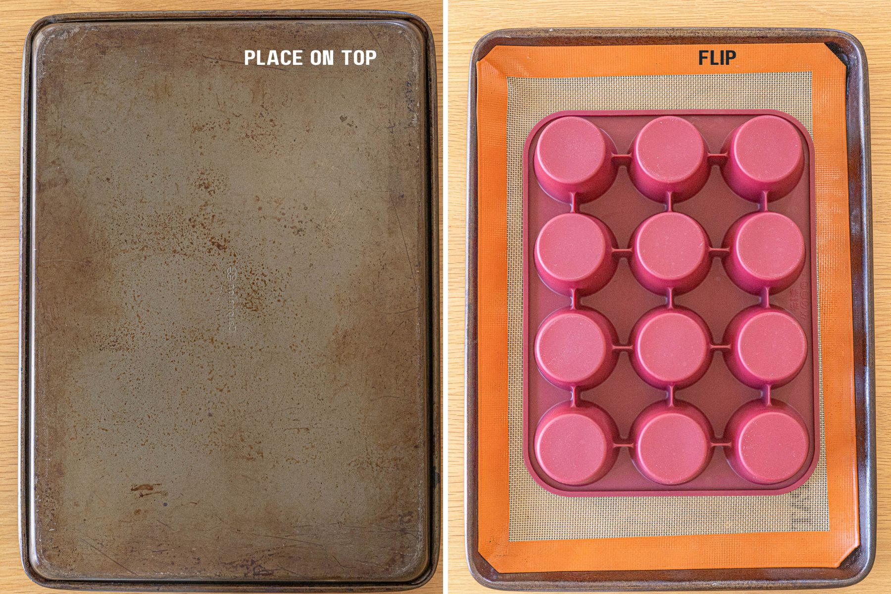 Inversion of muffin tin.