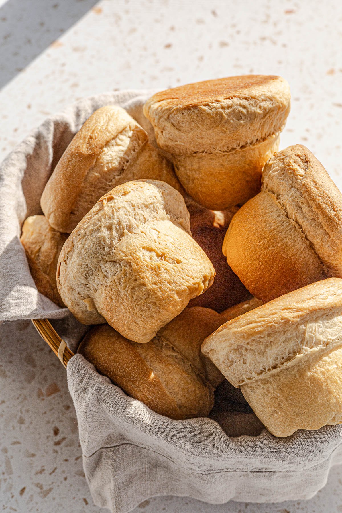 Bonete Bread in a basket
