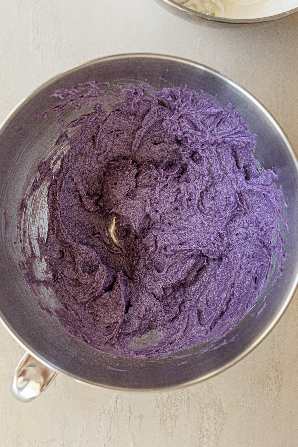 Ube mascapone mixture